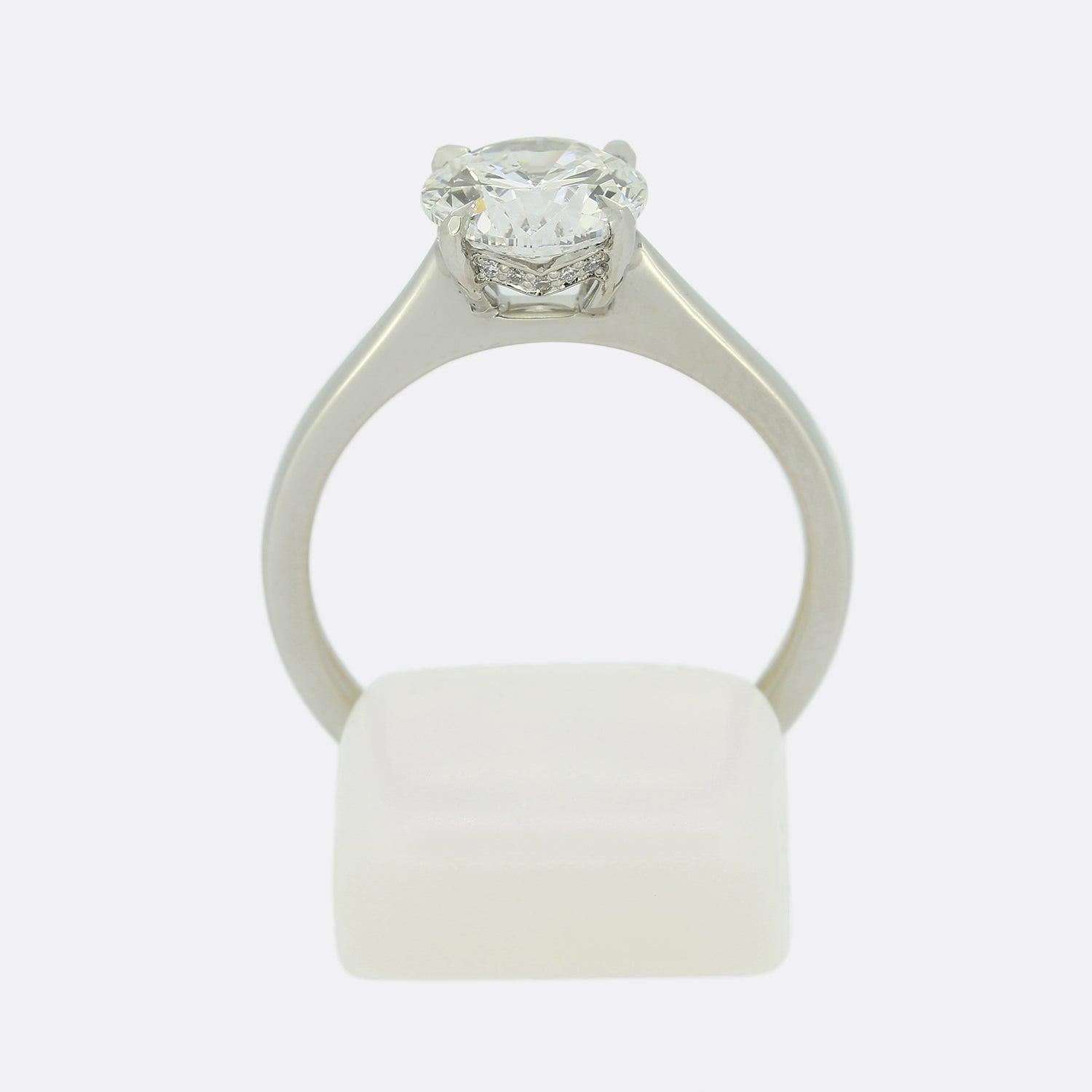 1.50 Carat Brilliant Cut Diamond Solitaire Engagement Ring In Excellent Condition For Sale In London, GB