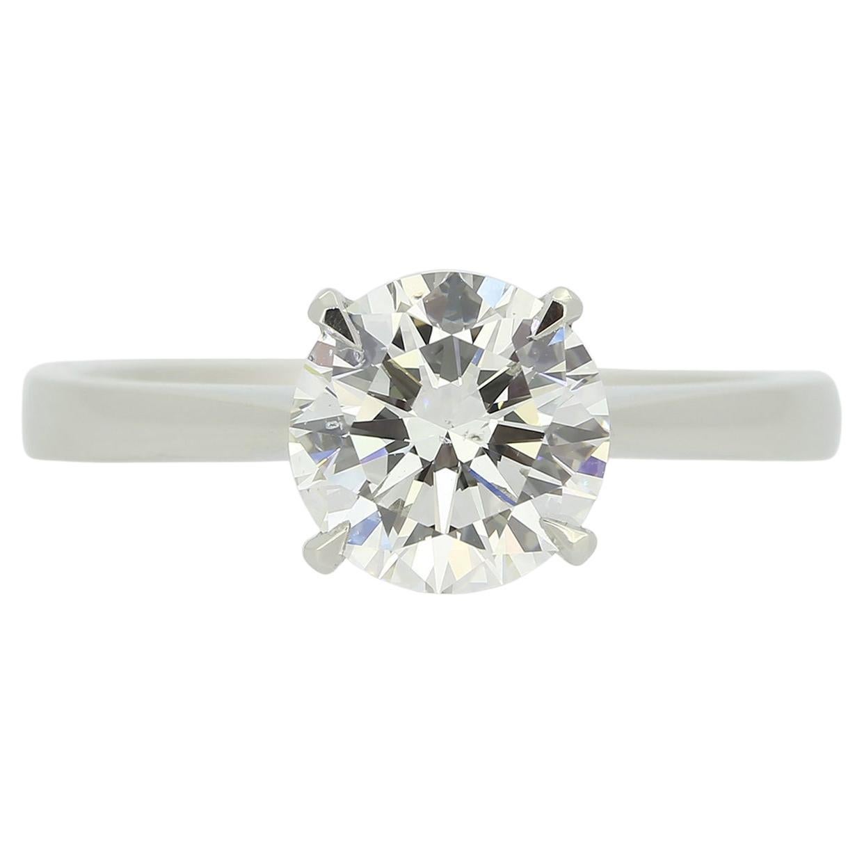 1.50 Carat Brilliant Cut Diamond Solitaire Engagement Ring For Sale