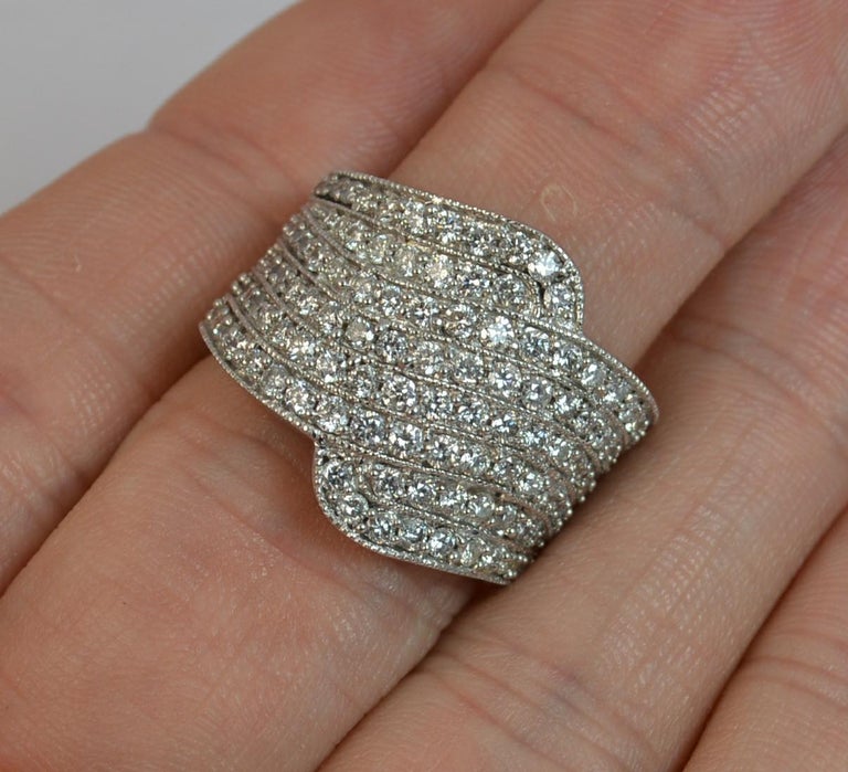 1.50 Carat Diamond 18 Carat White Gold Ladies Cluster Ring RRP at 1stDibs