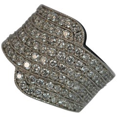 1.50 Carat Diamond 18 Carat White Gold Ladies Cluster Ring RRP