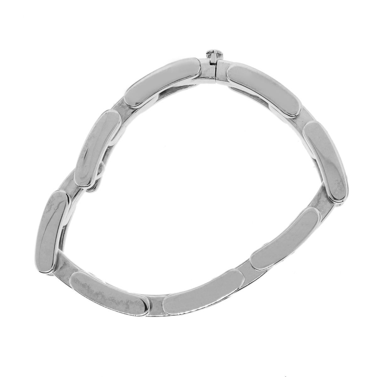 1.50 Carat Diamond Bar Link Bracelet 18 Karat in Stock In Excellent Condition For Sale In Boca Raton, FL