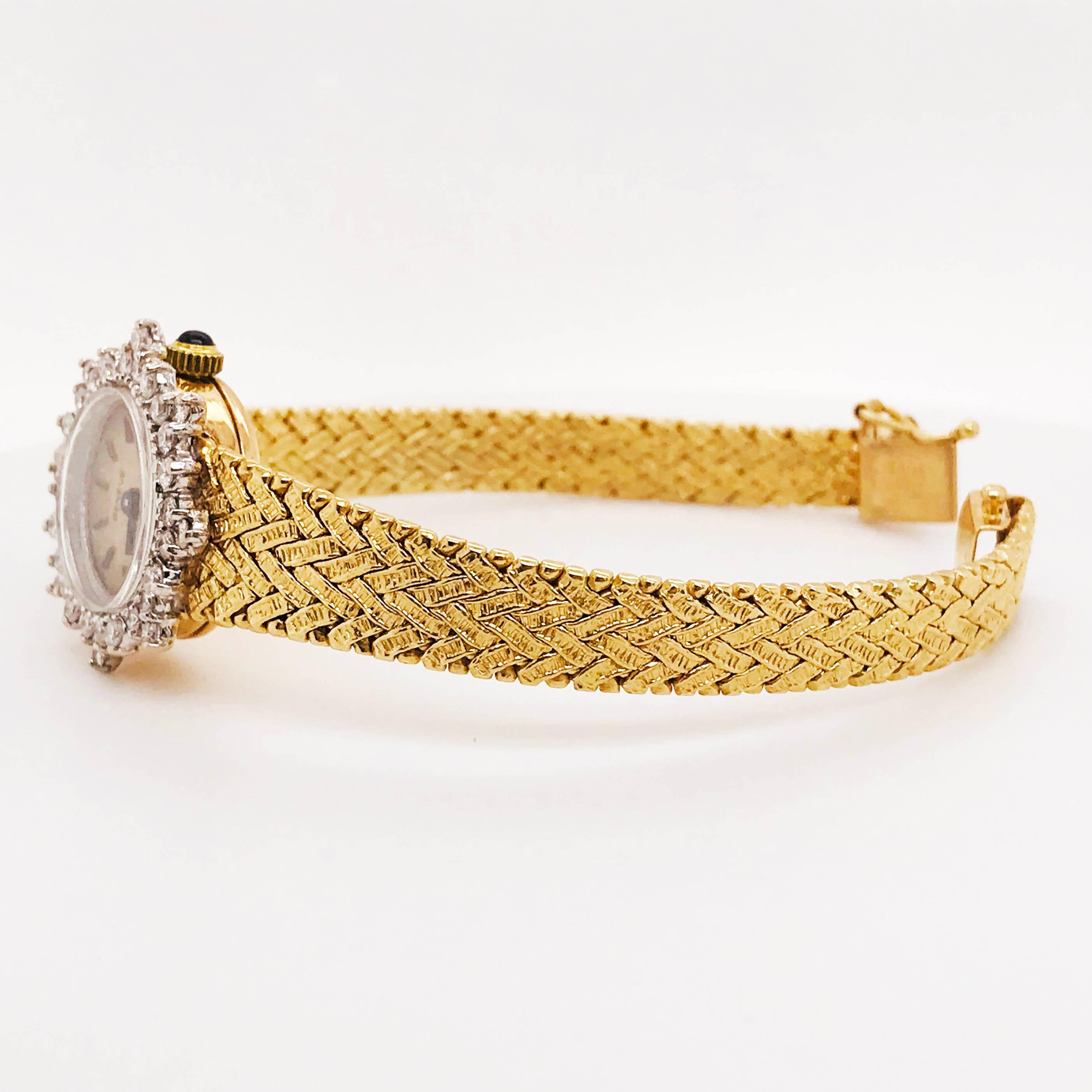 geneva gold watch with diamonds