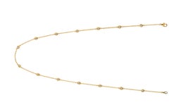 1.50 Carat Diamond by the Yard Necklace G SI 14 Karat Yellow Gold