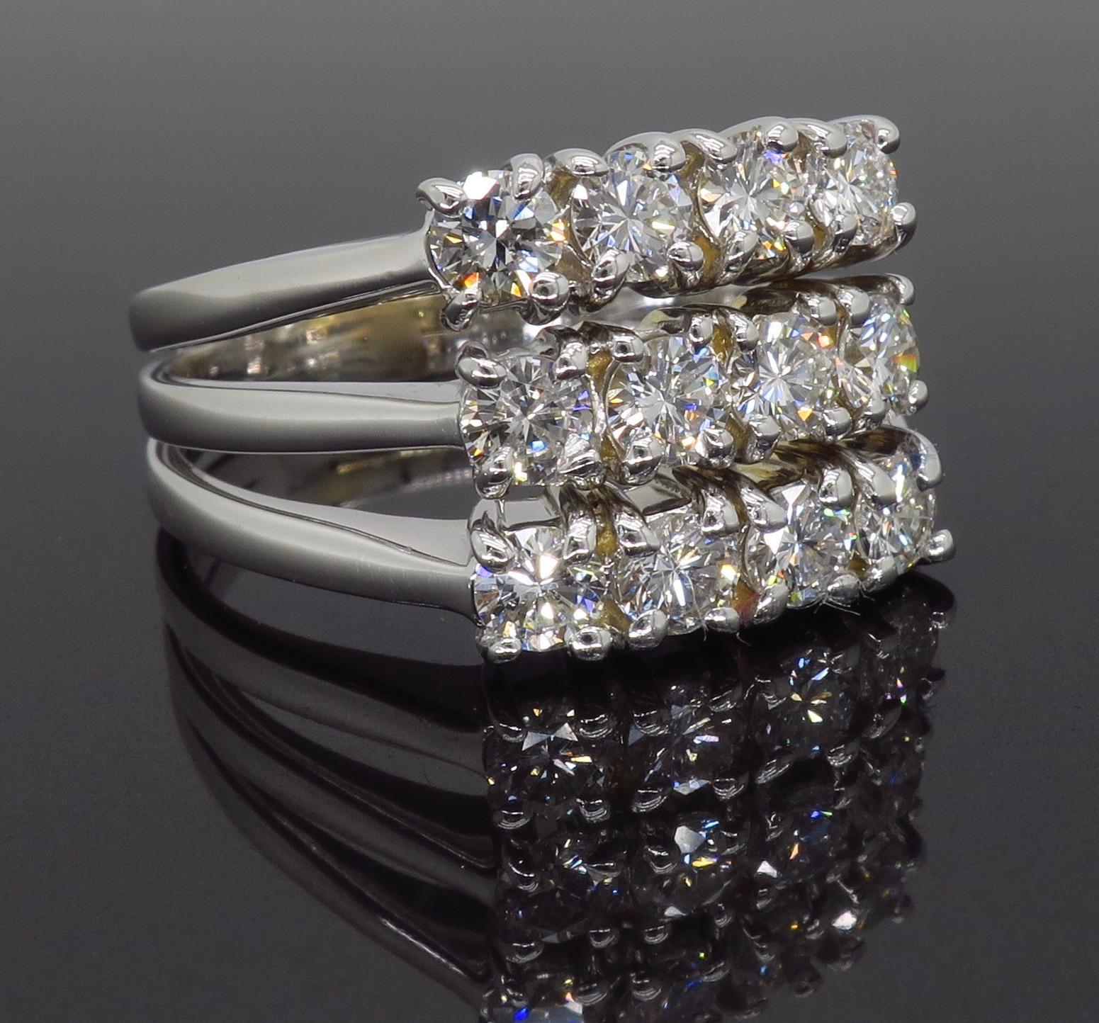 1.50 Carat Diamond Cocktail Ring 3