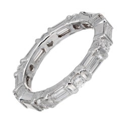 1.50 Carat Diamond Platinum Eternity Band