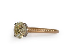 1.50 Carat Diamond Yellow Gold Engagement Ring