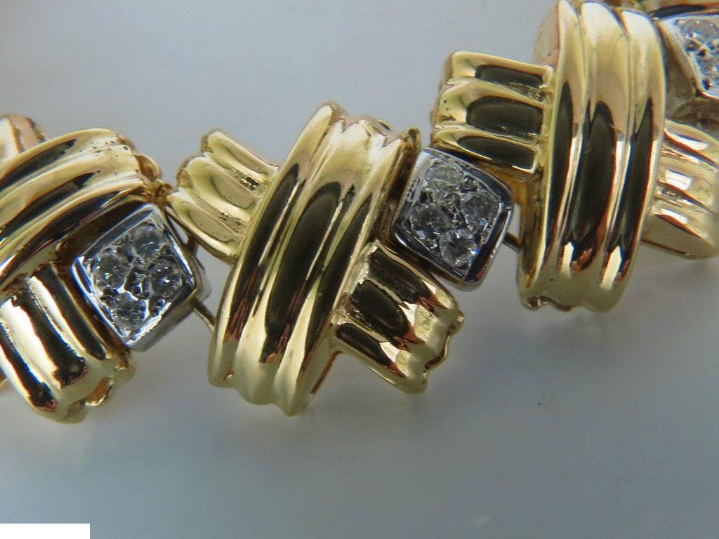 1.50 Quilates Diamantes Pulsera Clásica Pesada 