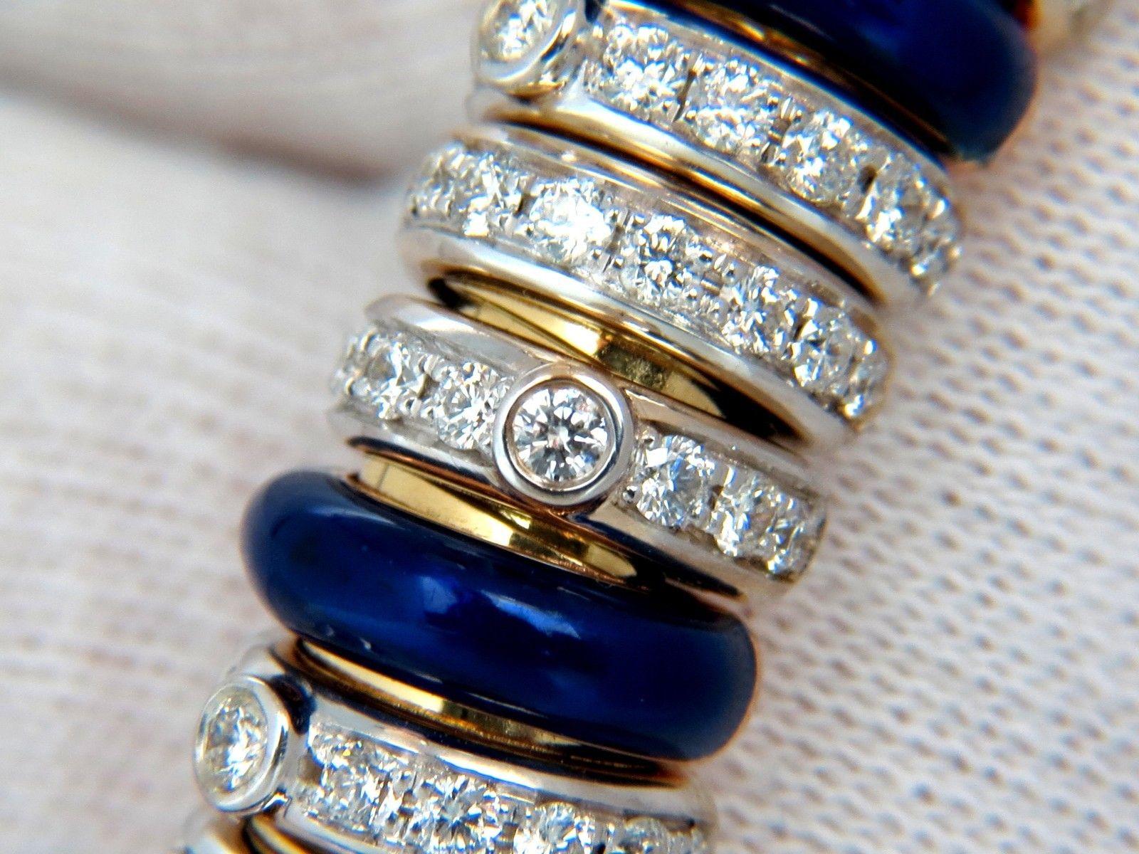 1.50 Quilates Diamantes Señoras Pulsera Acordeón Anillos Flotantes 18 Quilates en venta 2