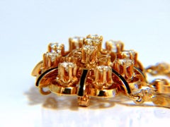 1.50 Carat Diamonds Tassel 1960s Pendant Brooch Pin 14 Karat*