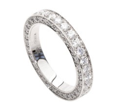 1,50 Karat E-F VS Diamanten 18K Weißgold Harmony Eternity-Ring