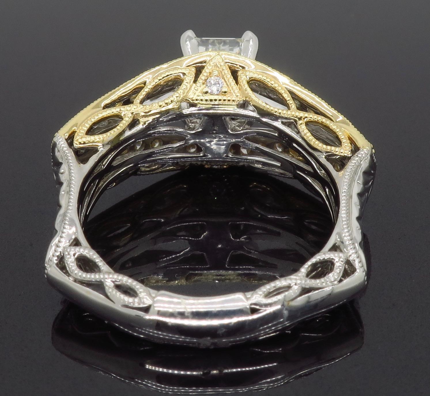 1.50 Carat Emerald Cut Diamond Ring 3