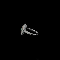 1.50 Carat Fancy Grayish Greenish Yellow Diamond Ring SI1 Clarity GIA Certified
