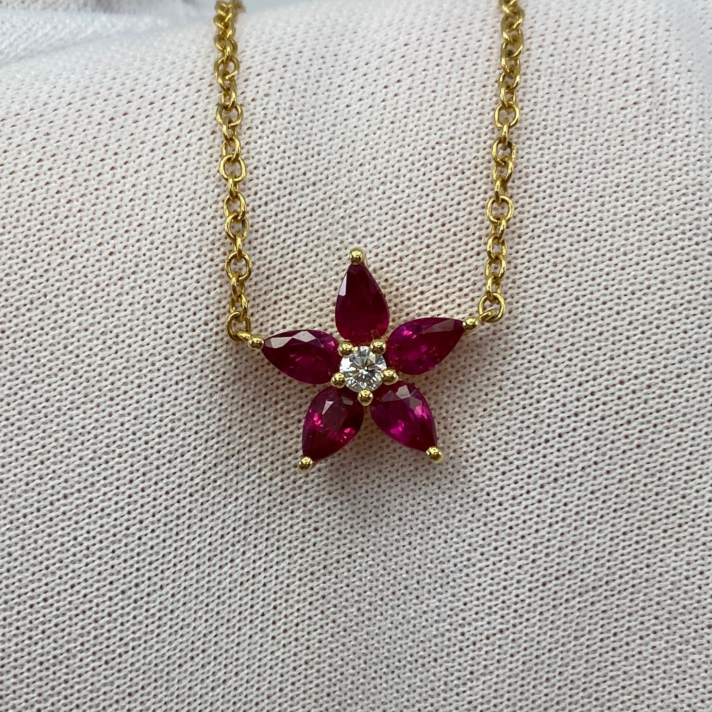 white gold ruby necklace
