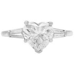 1.50 Carat GIA Heart Shaped Engagement Ring