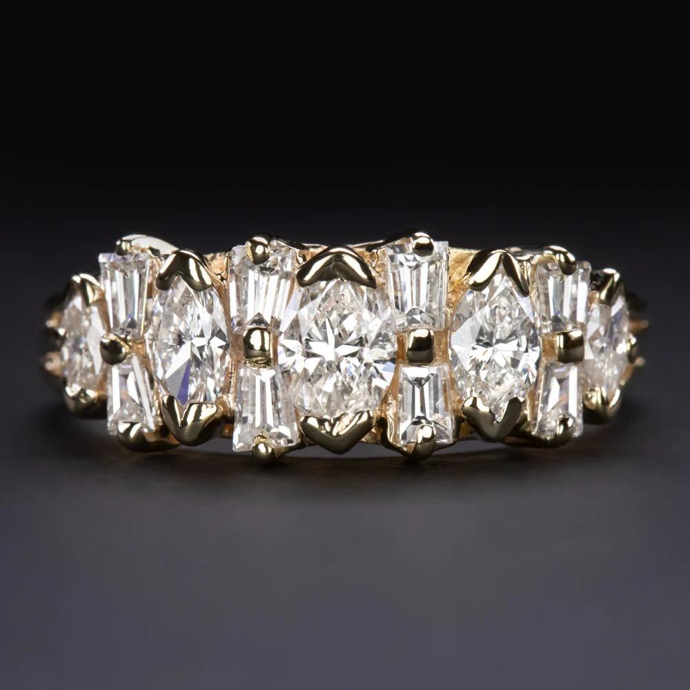 Marquise Cut 1.50 Carat Marquise Cocktail Diamond Ring