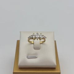 Contemporary 1.50ct Fancy-Cut Diamond 5-Stone Ring in 18K Yellow Gold