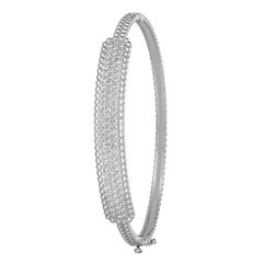 1,50 Karat natürlicher Diamant-Blasen-Armreif G SI 14 Karat Weißgold