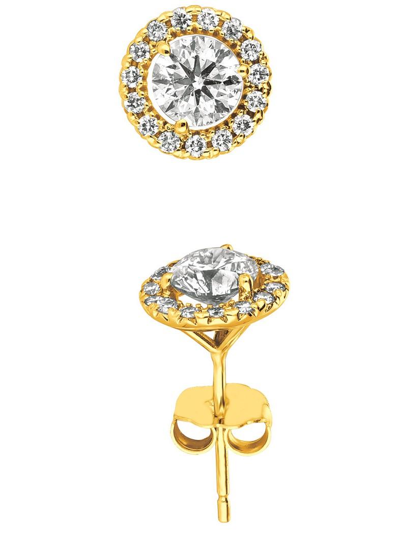 
1.50 Carat Natural Diamond Halo Earrings G SI 14K Yellow Gold

    100% Natural, Not Enhanced in any way Round Cut Diamond Earrings
    1.50CT
    G-H 
    SI  
    14K Yellow Gold  1.6 grams, prong style 
    3/8 inches in height, 3/8 inches in