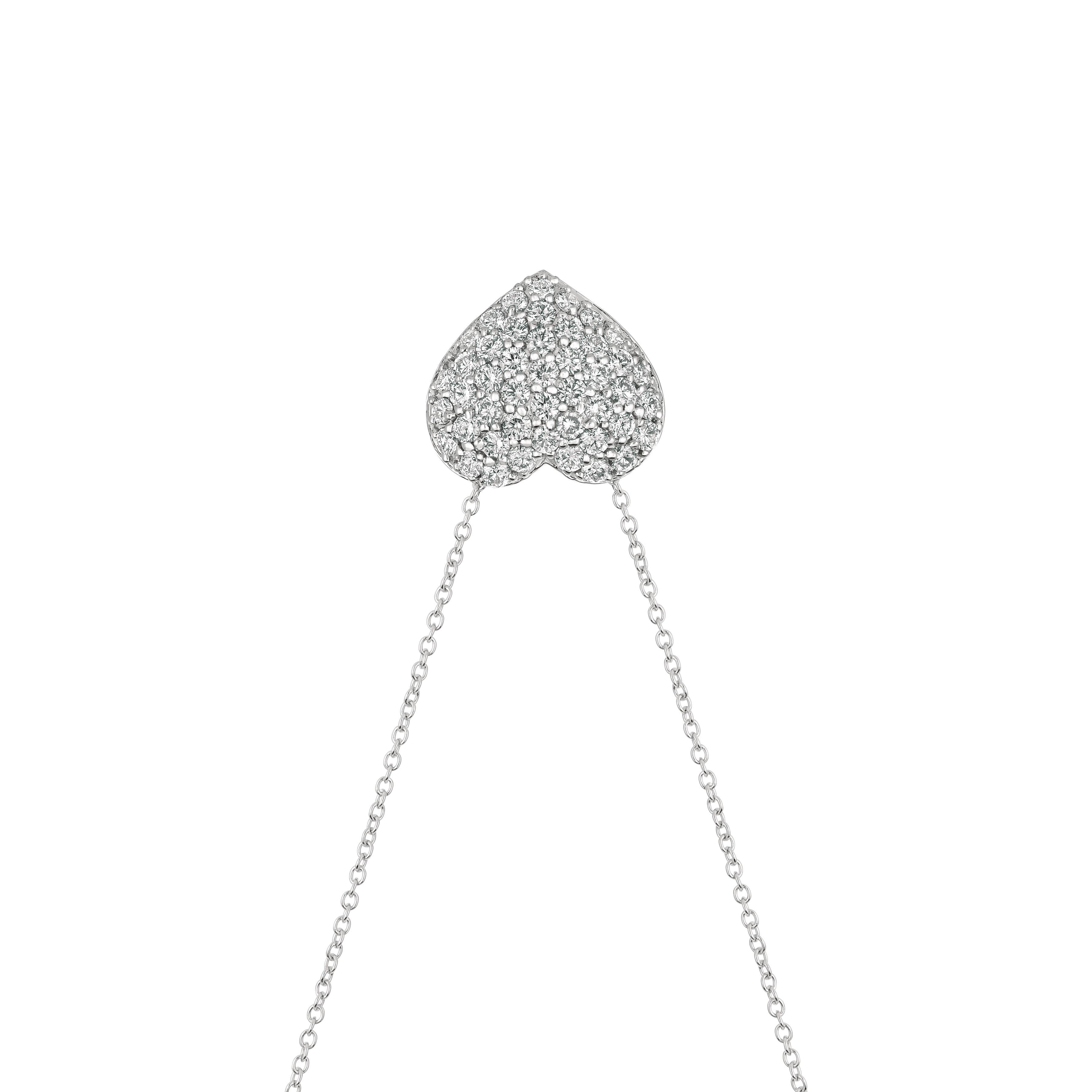 1.50 Carat Natural Diamond Heart Necklace 14K White Gold G SI 18 inches chain

100% Natural Diamonds, Not Enhanced in any way Round Cut Diamond Necklace
1.50CT
G-H
SI
5/8 inch in height, 11/16 inch in width
14K White Gold, Pave style, 5.7 grams
46