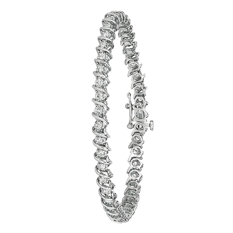 1.50 Carat Natural Diamond S Style Bracelet G-H SI 14K White Gold 7''

100% Natural Diamonds, Not Enhanced in any way Round Cut Diamond Bracelet
1.50CT
G-H
SI
14K White Gold, Prong Style
7 inches in length, 3/16 inches in width

B5905-1.5W

ALL OUR