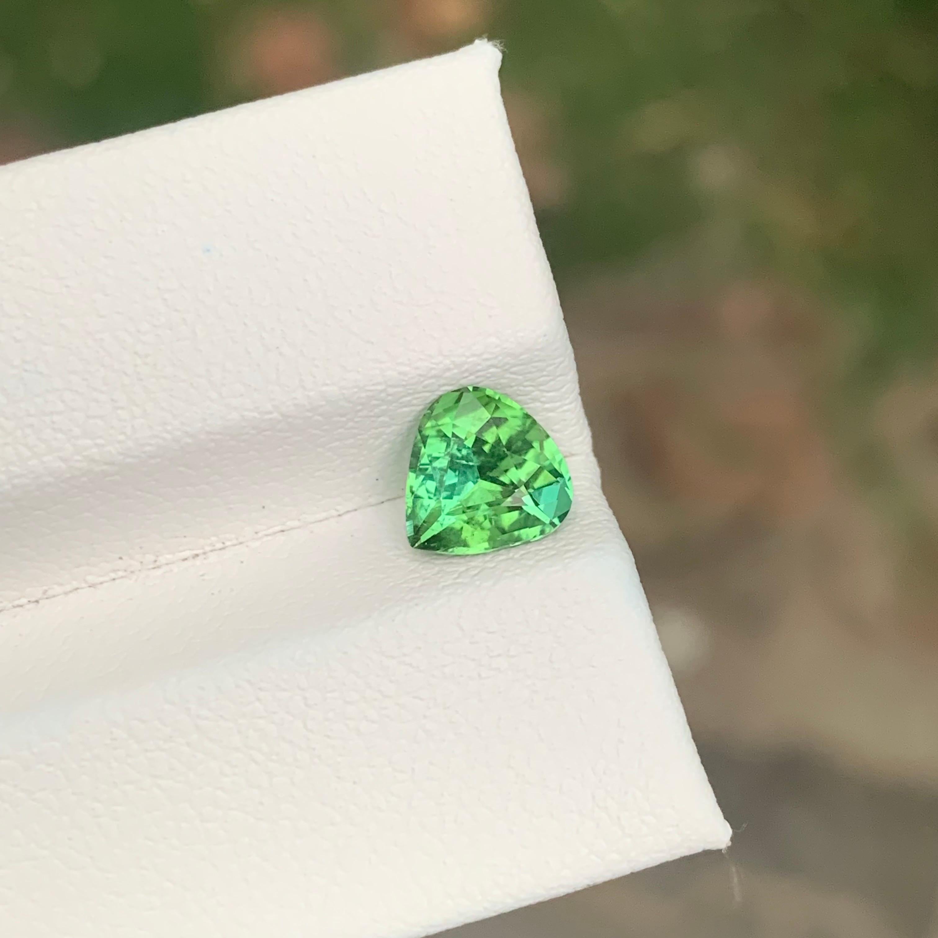 da uomo o donna 1,50 carati di tormalina blu verde naturale a forma di pera, gemma sfusa in vendita