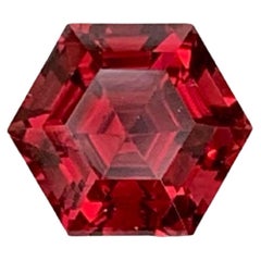 1.50 Carat Natural Loose Bright Red Garnet Hexagon Cut Tanzanian Gemstone 1.50 Carat Natural Loose Bright Red Garnet Hexagon Cut Tanzanian Gemstone