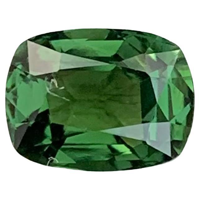 1.50 Carat Natural Loose Forest Green Tourmaline Cushion Shape Gem