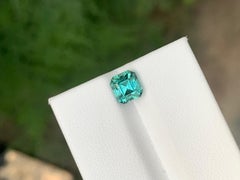 1.50 Carat Natural Loose Green Blue Tourmaline Octagon Shape Gemstone