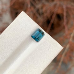 1.50 Carat Natural Loose Indicolite Tourmaline Emerald Shape Gemstone