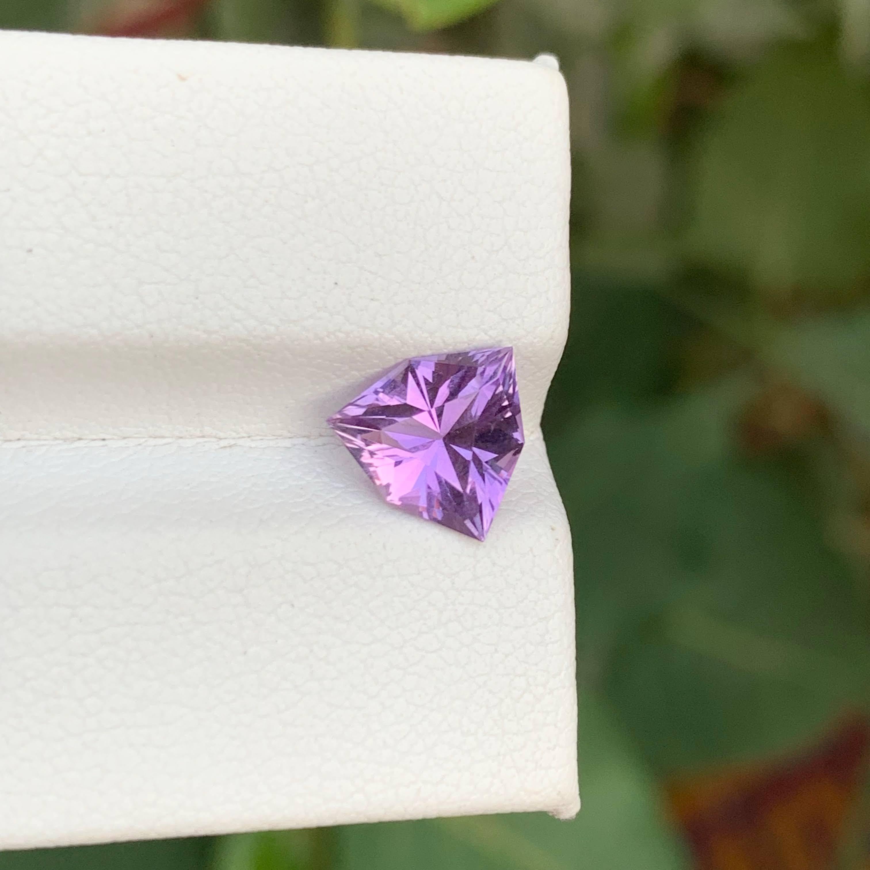 1,50 quilates de amatista púrpura natural suelta corte trillante gema brasileña en venta 2