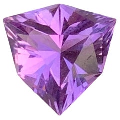 1,50 Karat Natürlicher Loser Lila Amethyst Stein Trilliant Schliff Brasilianischer Edelstein