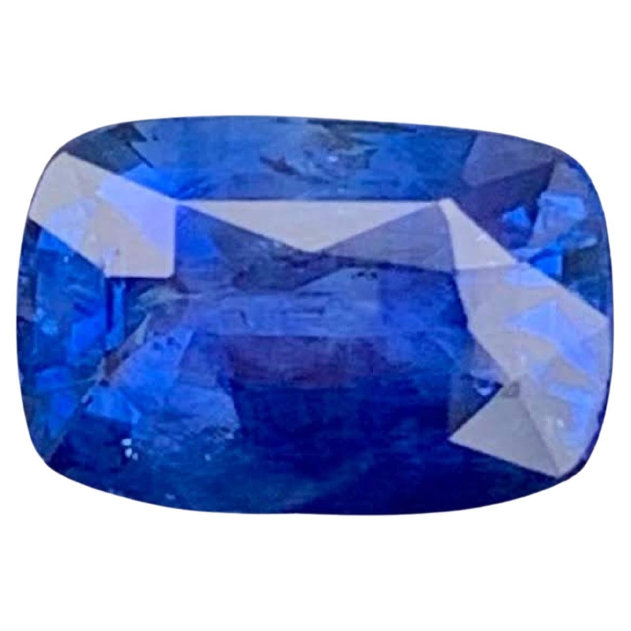 1.50 carati di zaffiro blu reale naturale sfuso con taglio a cuscino Gemma dello Sri Lanka