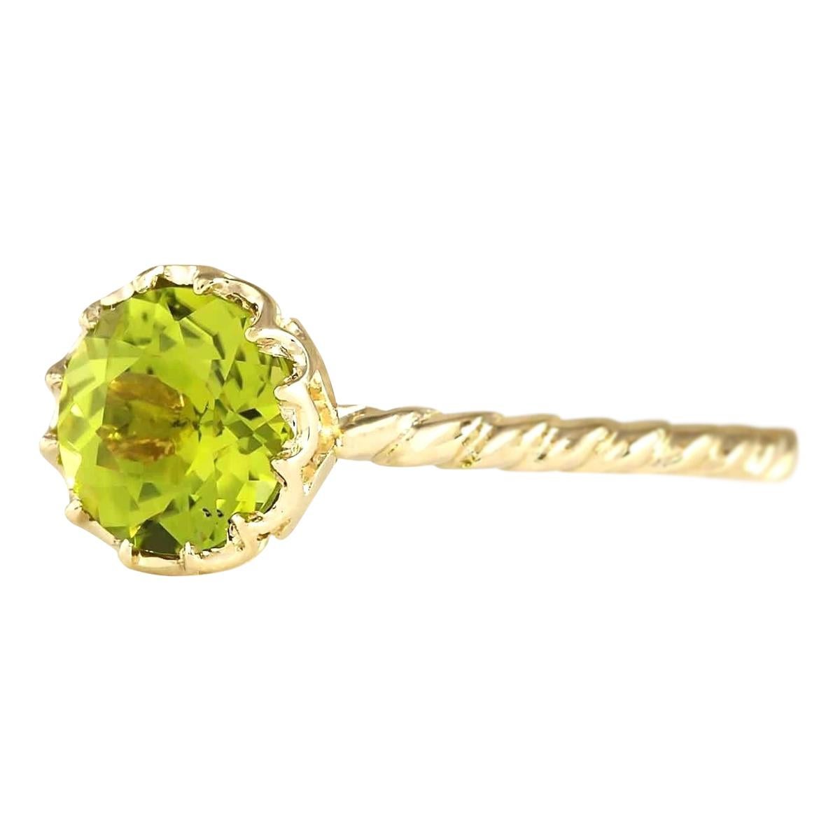 Stamped: 14K Yellow Gold
Total Ring Weight: 1.8 Grams
Total Natural Peridot Weight is 1.50 Carat
Color: Green
Face Measures: 7.00x7.00 mm
Sku: [703264W]