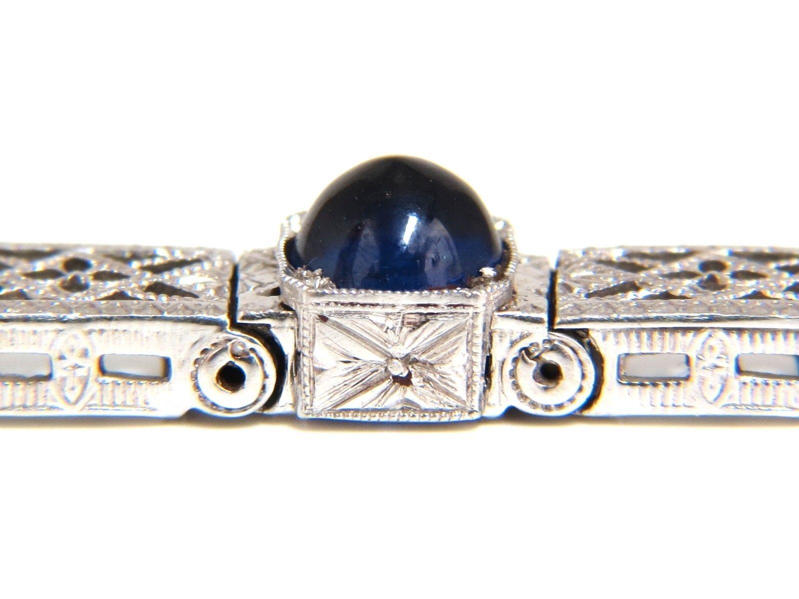 1.50 Carat Natural Sapphires Vintage Bracelet 14 Karat In New Condition In New York, NY