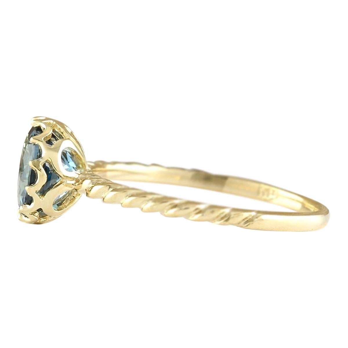 Stamped: 14K Yellow Gold
Total Ring Weight: 1.8 Grams
Total Natural Topaz Weight is 1.50 Carat
Color: London Blue
Face Measures: 8.00x8.00 mm
Sku: [703262W]