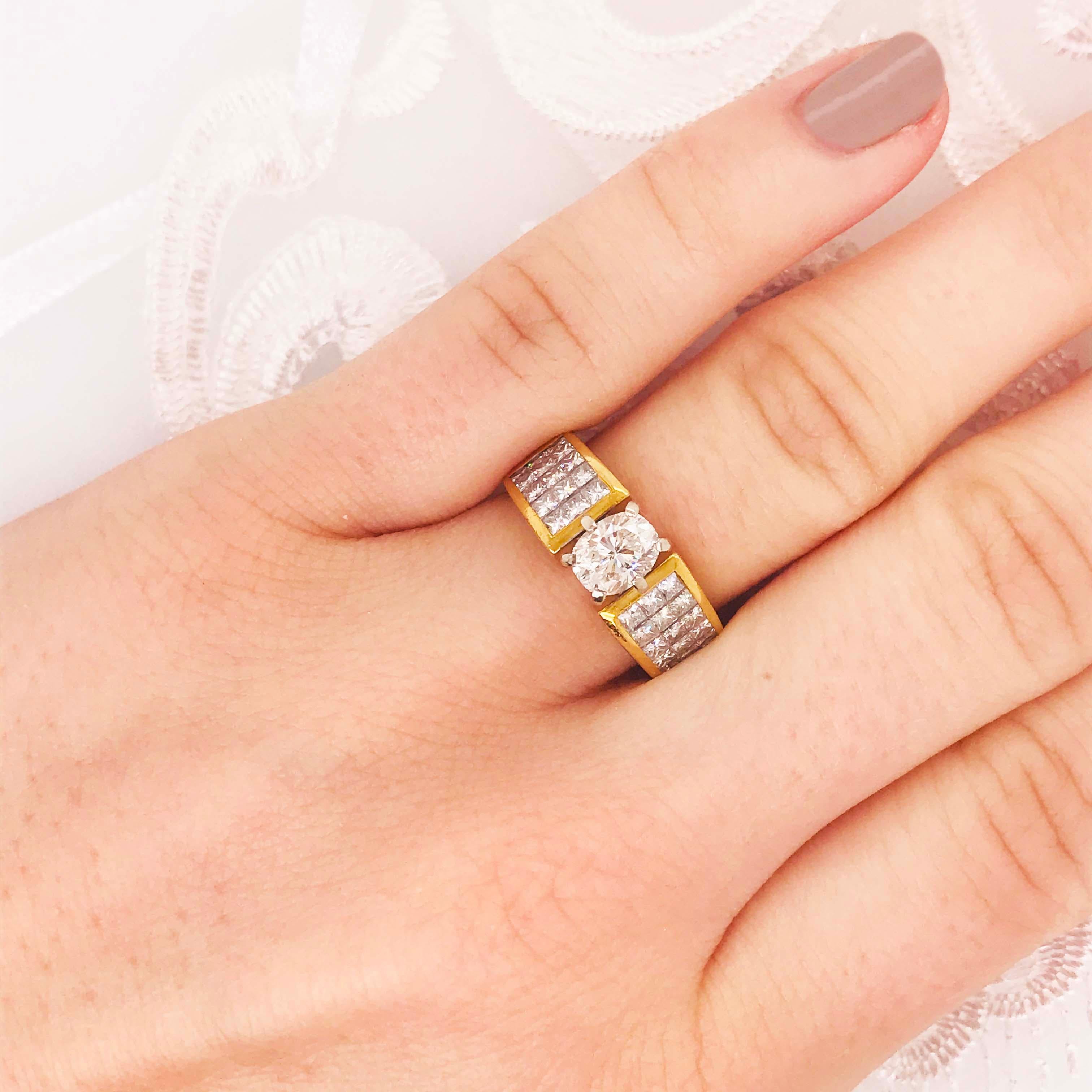 Dieser wunderschöne Ring funkelt gewaltig! Mit einem echten ovalen Diamanten in der Mitte gesetzt ist eine sehr sichere sechs Zacken Fassung. Der ovale weiße Diamant von 0,56 Karat ist in Weißgold gefasst. Die Zacken aus Weißgold, die den Diamanten