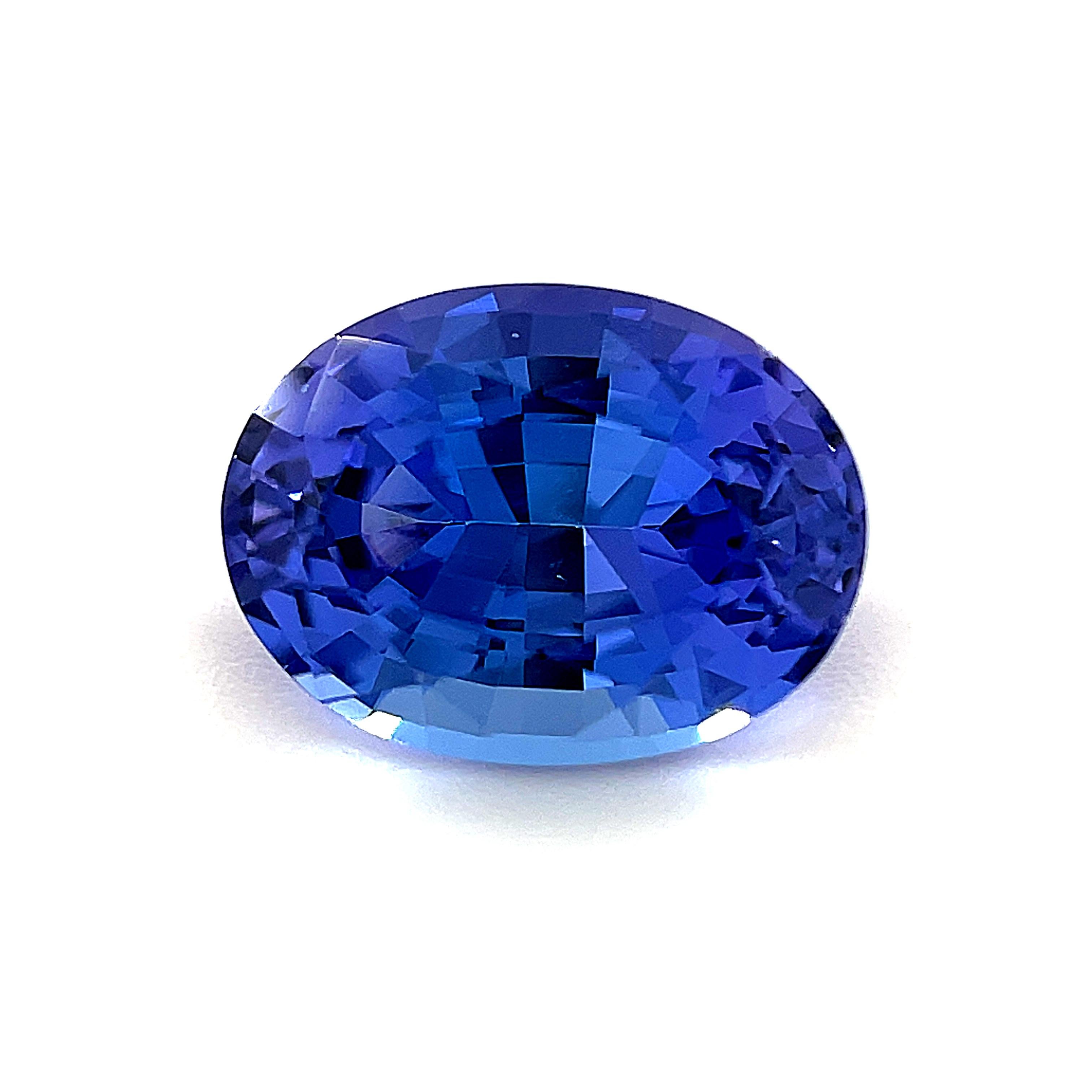 This 1.50 carat oval tanzanite has beautiful, medium violet-blue color and is such a pretty gem! It will make a gorgeous ring or pendant with its classic tanzanite color and near perfect proportions!  Measuring 8.02 x 5.97 millimeters, it has the
