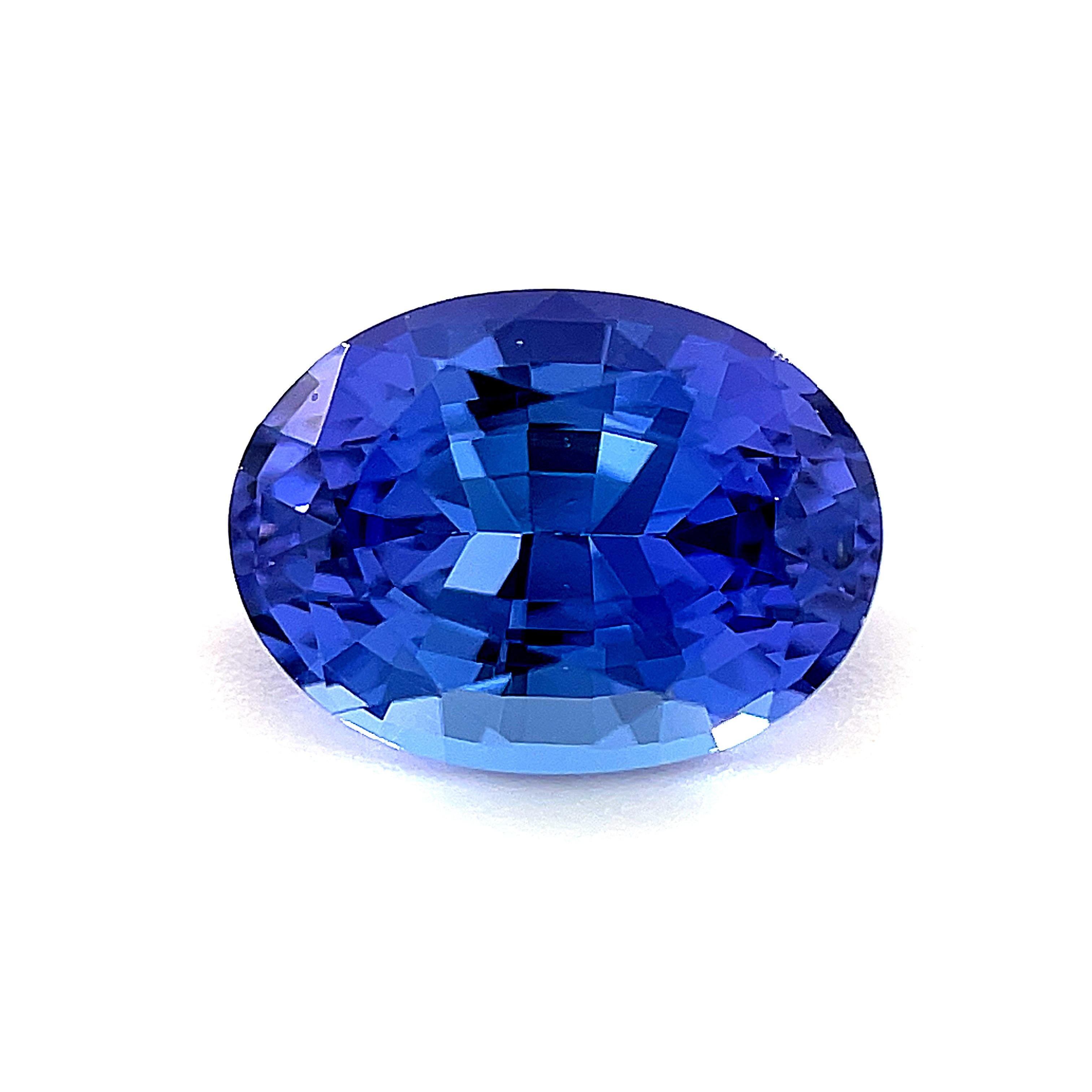 Artisan 1.50 Carat Oval Loose Unset Tanzanite Gemstone For Sale