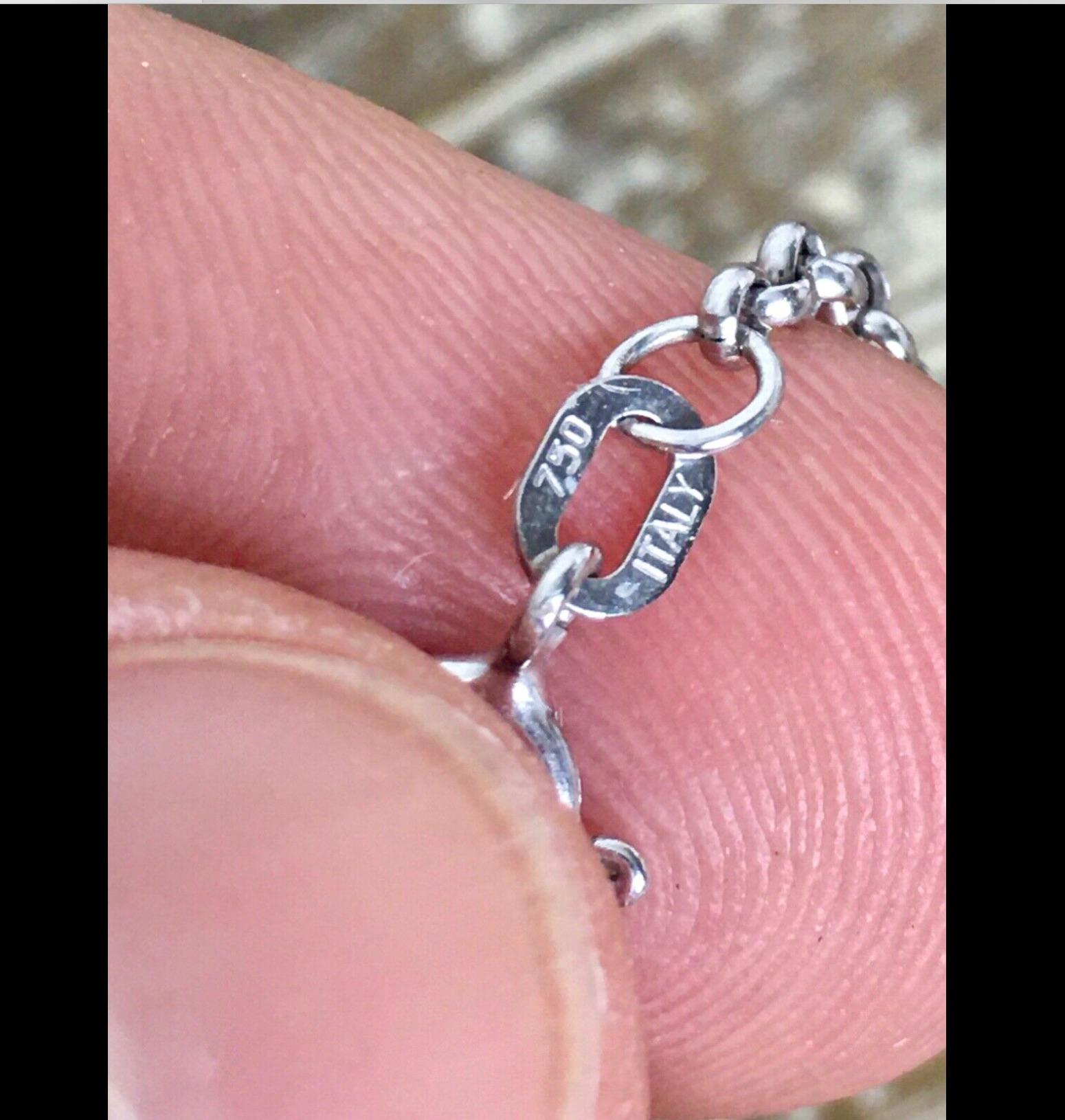1,50 Karat Diamant im Prinzessinnenschliff pro Yard Halskette 3