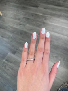 1.50 Carat Princess Cut Diamond Eternity Band Bezel Set Platinum Half Band