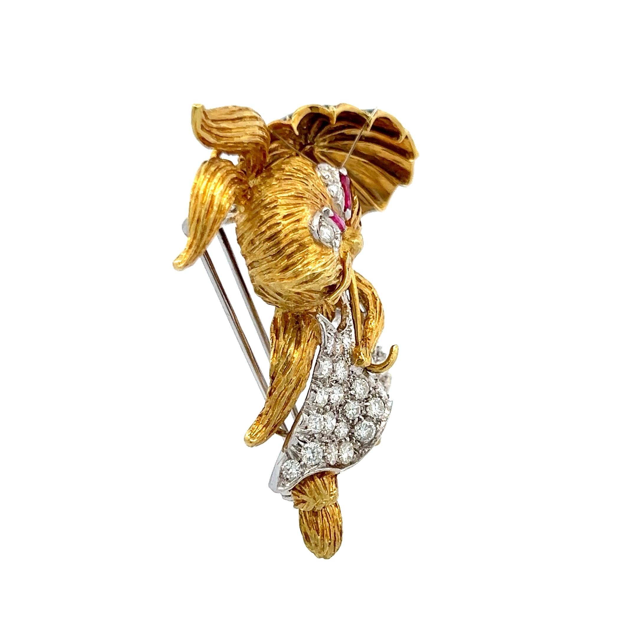 Titel:
1,50 Karat Runder Brillant H VS1 Diamant 0,25 Karat Marquis Form Rubin 18 Karat Zweifarbig Gold Pin Brosche
Stil:
Stift
Metall:
18 Karat zweifarbiges Gold
Edelstein 1:
1,5 Karat Diamant
Anzahl von Steinen:
37
Farbe:
H
Klarheit:
VS1
Die