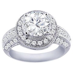 1,50 Karat Diamant-Verlobungsring mit Rundschliff