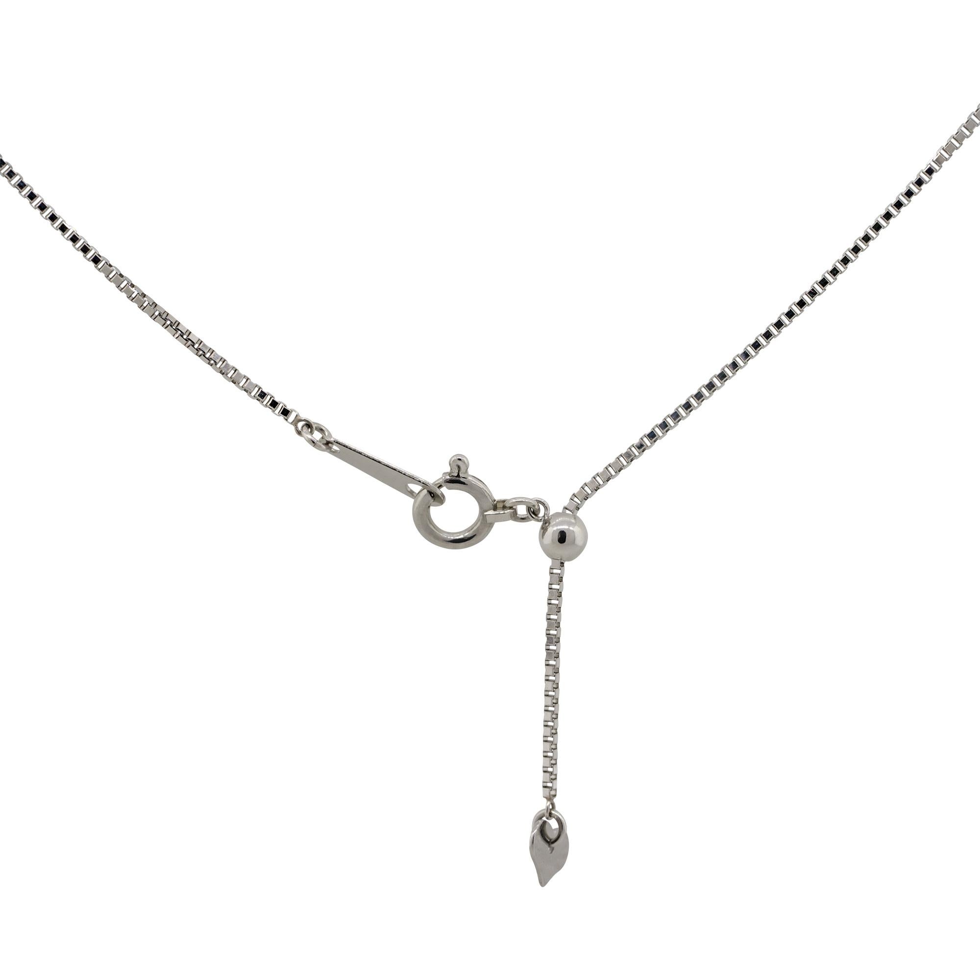 Women's 1.50 Carat Sapphire Center Diamond Halo Pendant Necklace Platinum in Stock