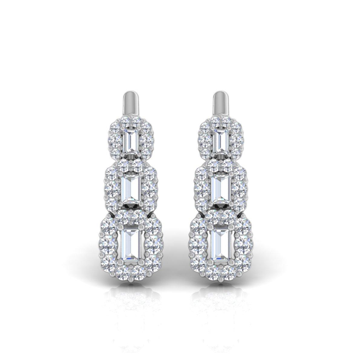 Cast from 18-karat gold, these exquisite earrings are handset with 1.50 carats of sparkling diamonds.

FOLLOW SPECTRUM JEWELS storefront to view the latest collection & exclusive pieces. Spectrum Jewels is proudly rated as a Top Seller on 1stdibs