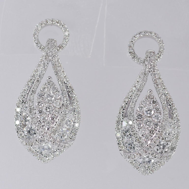 1.50 Carat Diamond Earring Enhancers 14 Karat White Gold 'Studs Not