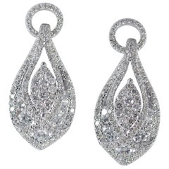 1.50 Carat Diamond Earring Enhancers 14 Karat White Gold 'Studs Not Included'