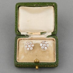 1.50 Carats Diamonds Antique Earrings