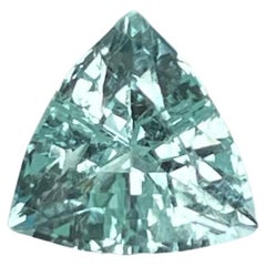 1.50 Carats Light Blue Loose Aquamarine Stone Trilliant Cut Nigerian Gemstone