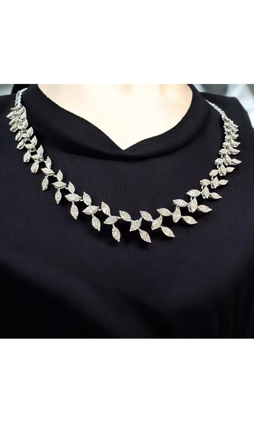 Collana e girocollo in oro con diamanti naturali da 1,50 carati in vendita 1