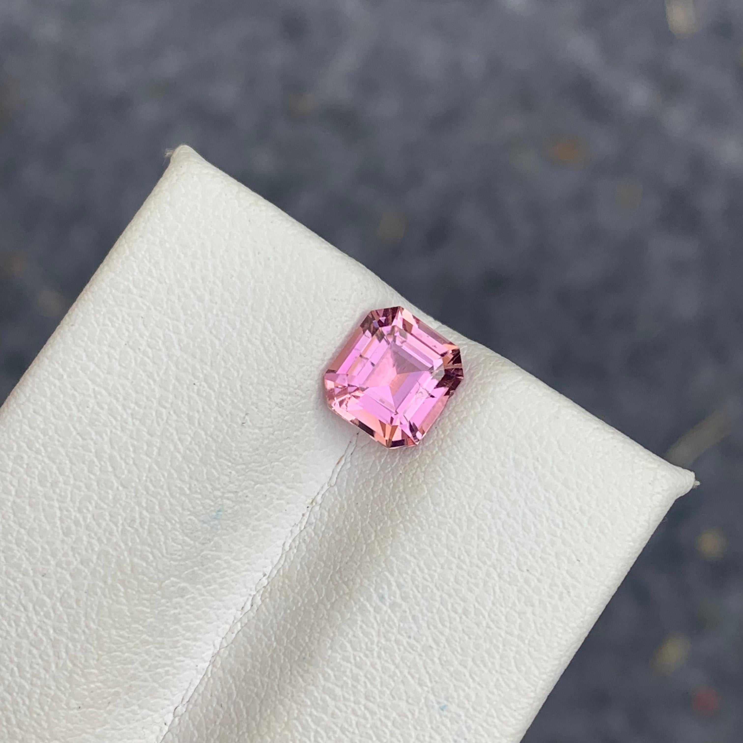 Arts and Crafts 1.50 Carats Natural Loose Pale Pink Tourmaline Gemstone from Afghan Mine For Sale